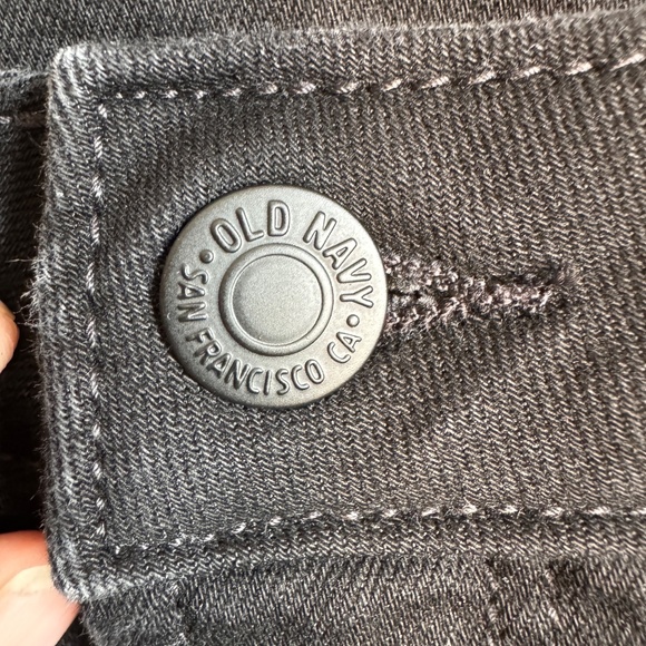 Old Navy High Rise Rockstar Women's Super Skinny Jeans Black Size 16 Stretchy - Picture 4 of 13